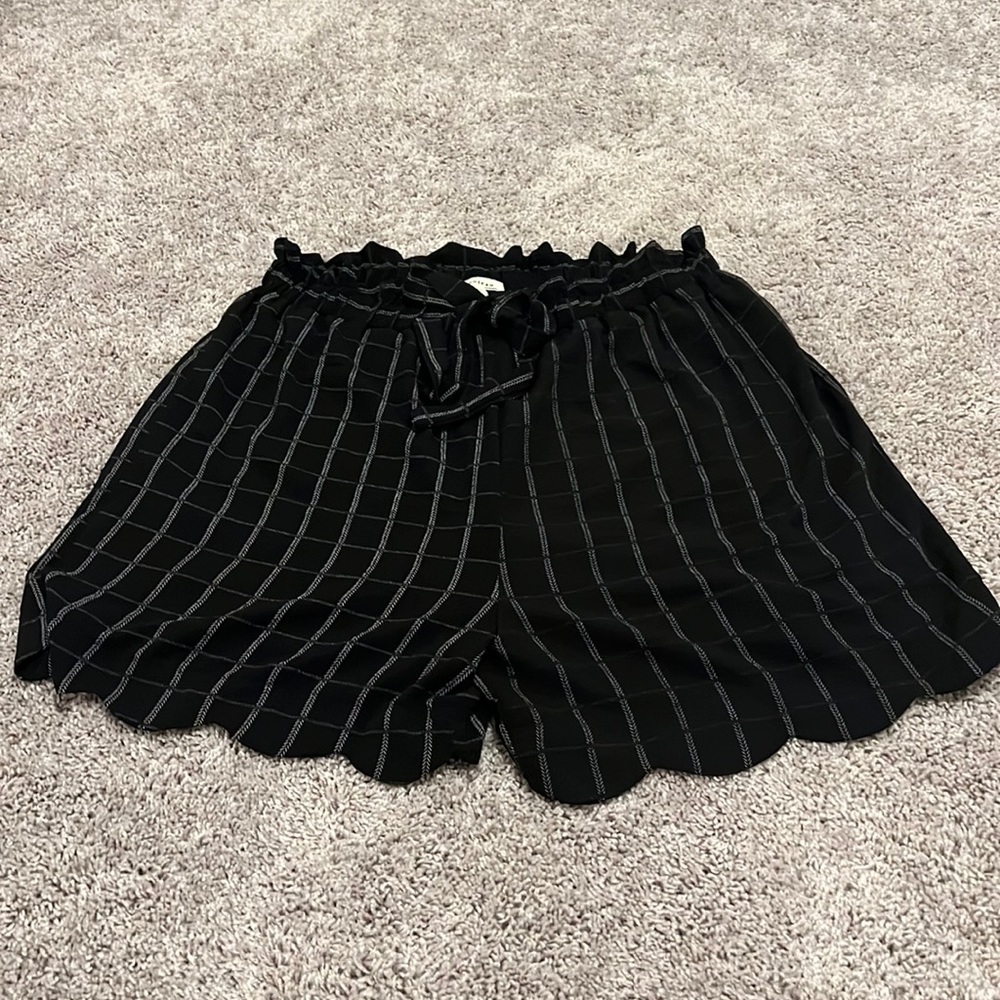 High Waisted Checkered Shorts